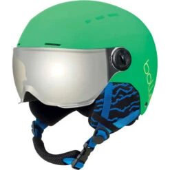 BOLLE QUIZ VISOR GREEN MATTE -GREY GUN CAT 3 22