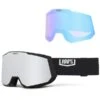 100PERCENT SNOWCRAFT XL HIPER GOGGLE BLACK/SILVER MIRROR SILVER LENS 24 2 100PERCENT SNOWCRAFT XL HIPER GOGGLE BLACK/SILVER MIRROR SILVER LENS 24 -Winkel Voor Ski-Uitrusting 9 114034 snowcraft xl hiper goggle black silver mirror silver lens cp51002 00001 01