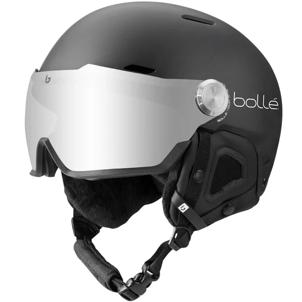 BOLLE MIGHT VISOR BLACK MATTE PHOTOCHROMIC SILVER MIRROR CAT 1-2 23 3 BOLLE MIGHT VISOR BLACK MATTE PHOTOCHROMIC SILVER MIRROR CAT 1-2 23