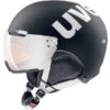 UVEX HLMT 500 VISOR BLACK-WHITE MAT 21 -Winkel Voor Ski-Uitrusting 9 48462 hlmt 500 visor black white mat 566213 21 01