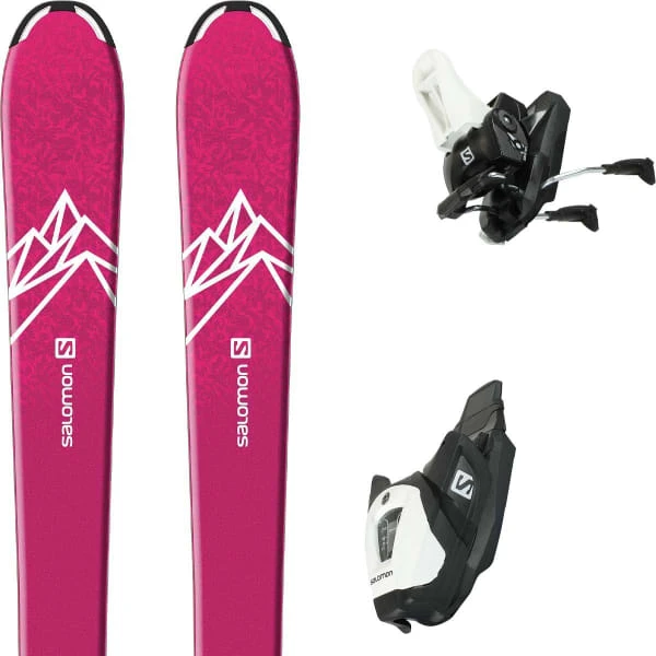 SALOMON QST LUX JR M + E L6 GW BLACK/WHITE J2 80 22 3 SALOMON QST LUX JR M + E L6 GW BLACK/WHITE J2 80 22