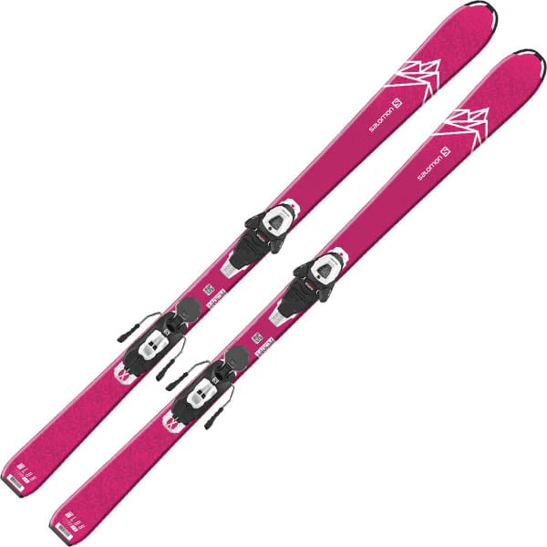 SALOMON QST LUX JR M + E L6 GW BLACK/WHITE J2 80 22 4 SALOMON QST LUX JR M + E L6 GW BLACK/WHITE J2 80 22 - Afbeelding 2