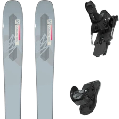 SALOMON QST LUMEN 99 LIGHT GREY/PINK + SALOMON WARDEN MNC 13 BLACK MAT